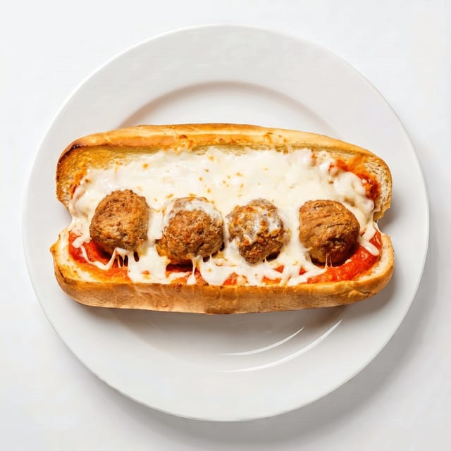 Meatball Parmesan Sub.