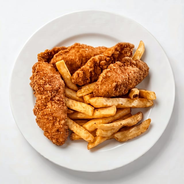 Chicken Fingers with Fries.